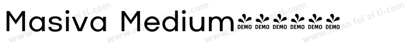 Masiva Medium字体转换